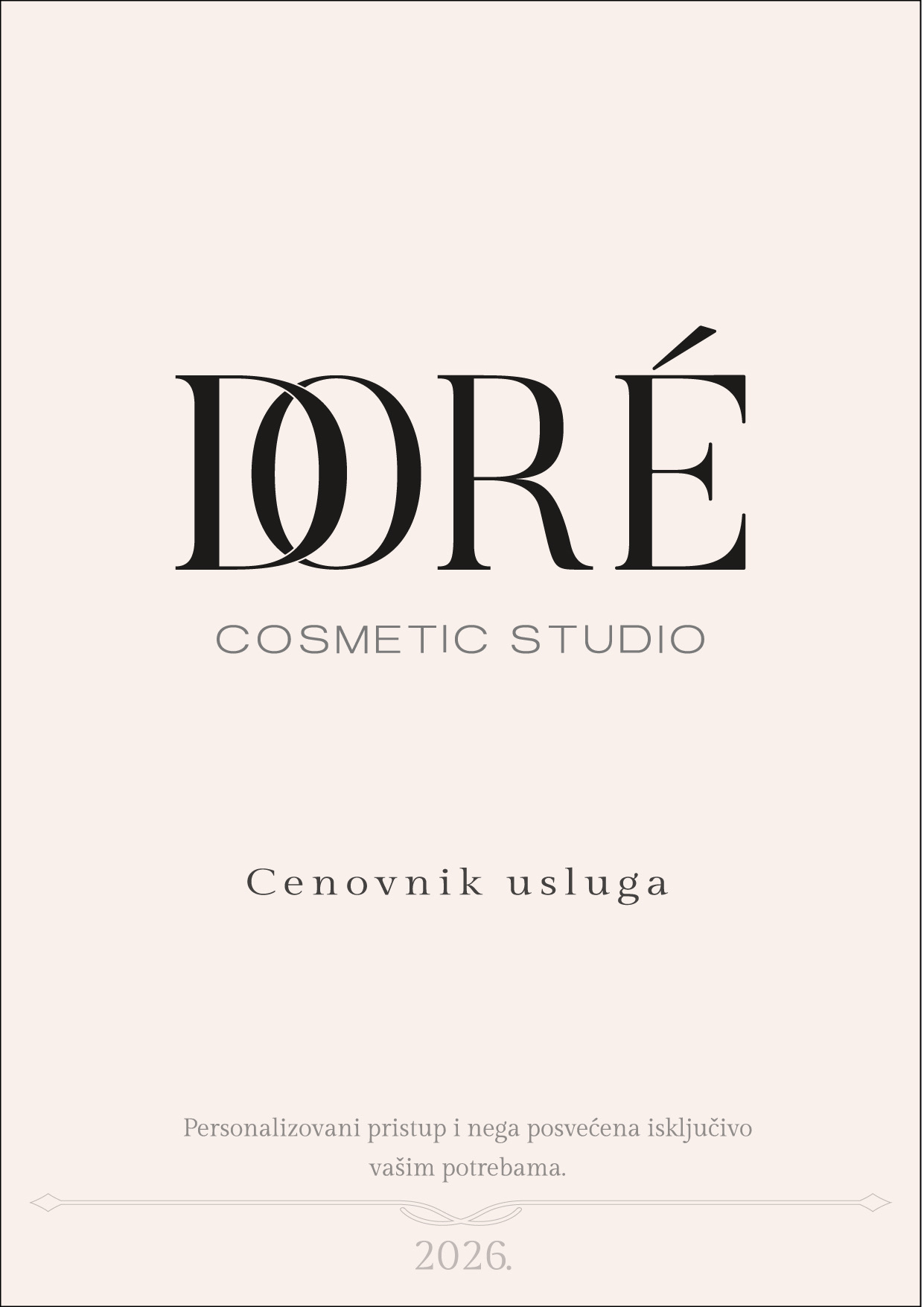 Doré Cosmetic Studio cenovnik strana 1